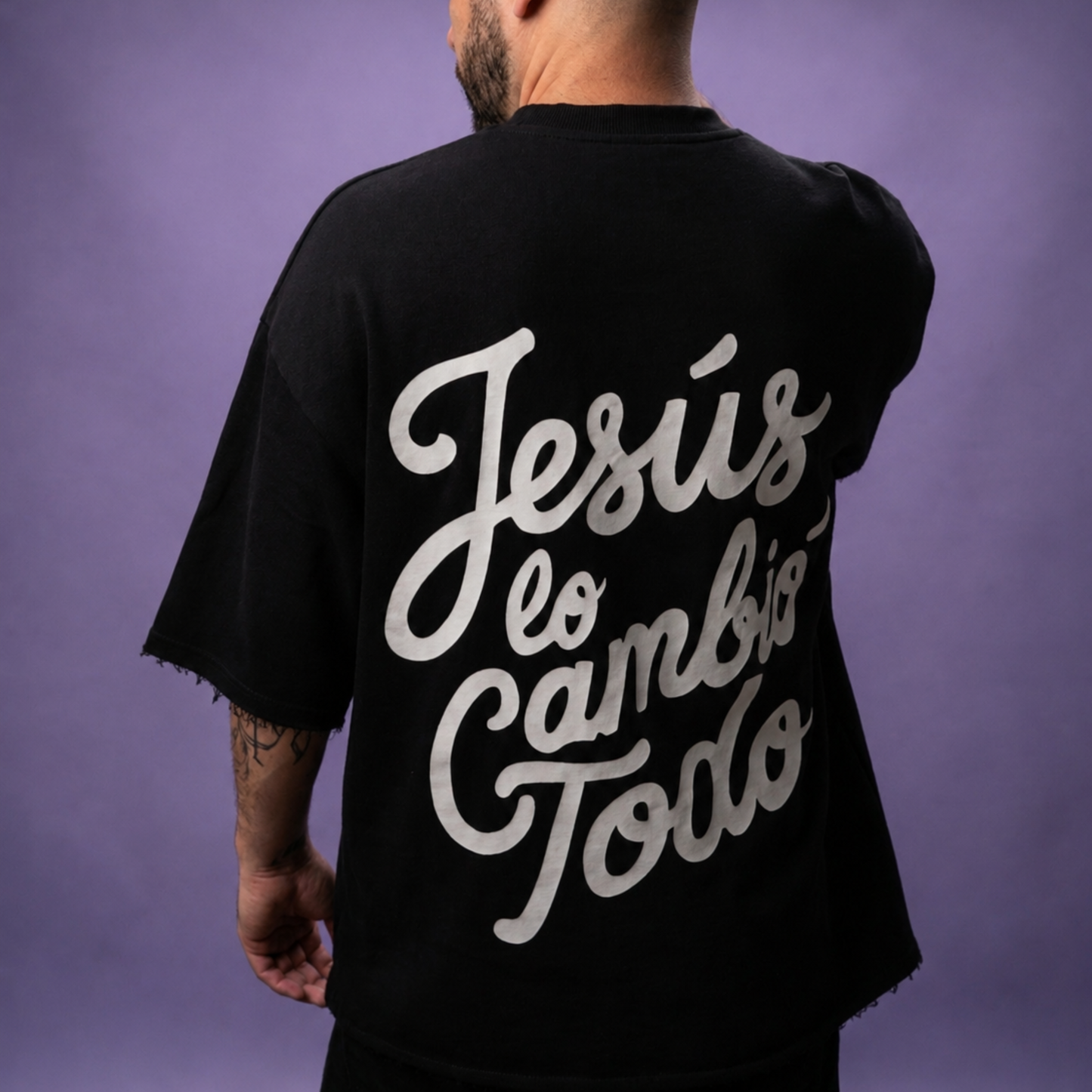 PRE-VENTA - "Jesús lo Cambió Todo" Oversized French Terry Tee