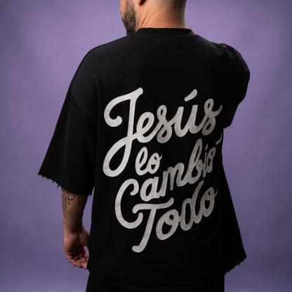 PRE-VENTA - "Jesús lo Cambió Todo" Oversized French Terry Tee